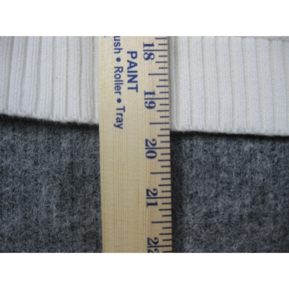 BCBGMaxazria Sweater Women Small Crochet Ivory Fringe Soft Girl Core Boho - Picture 11 of 15